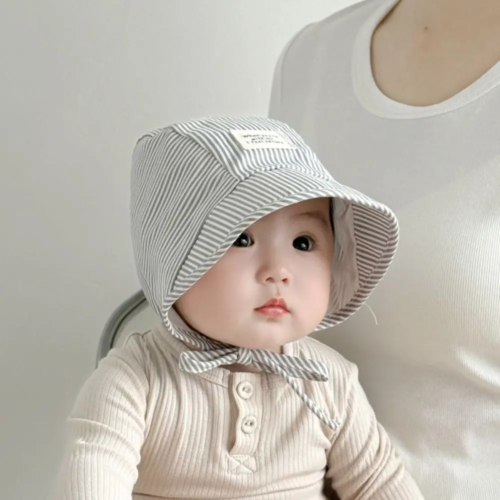 Breathable Soft Baby Fetal Cap Wide Brim UV Protection Infant Bonnet Hat Cotton Stripe Newborn Sun Hat 3-12 Months
Breathable Soft Baby Fetal Cap Wide Brim UV Protection Infant Bonnet Hat Cotton Stripe Newborn Sun Hat 3-12 Months
