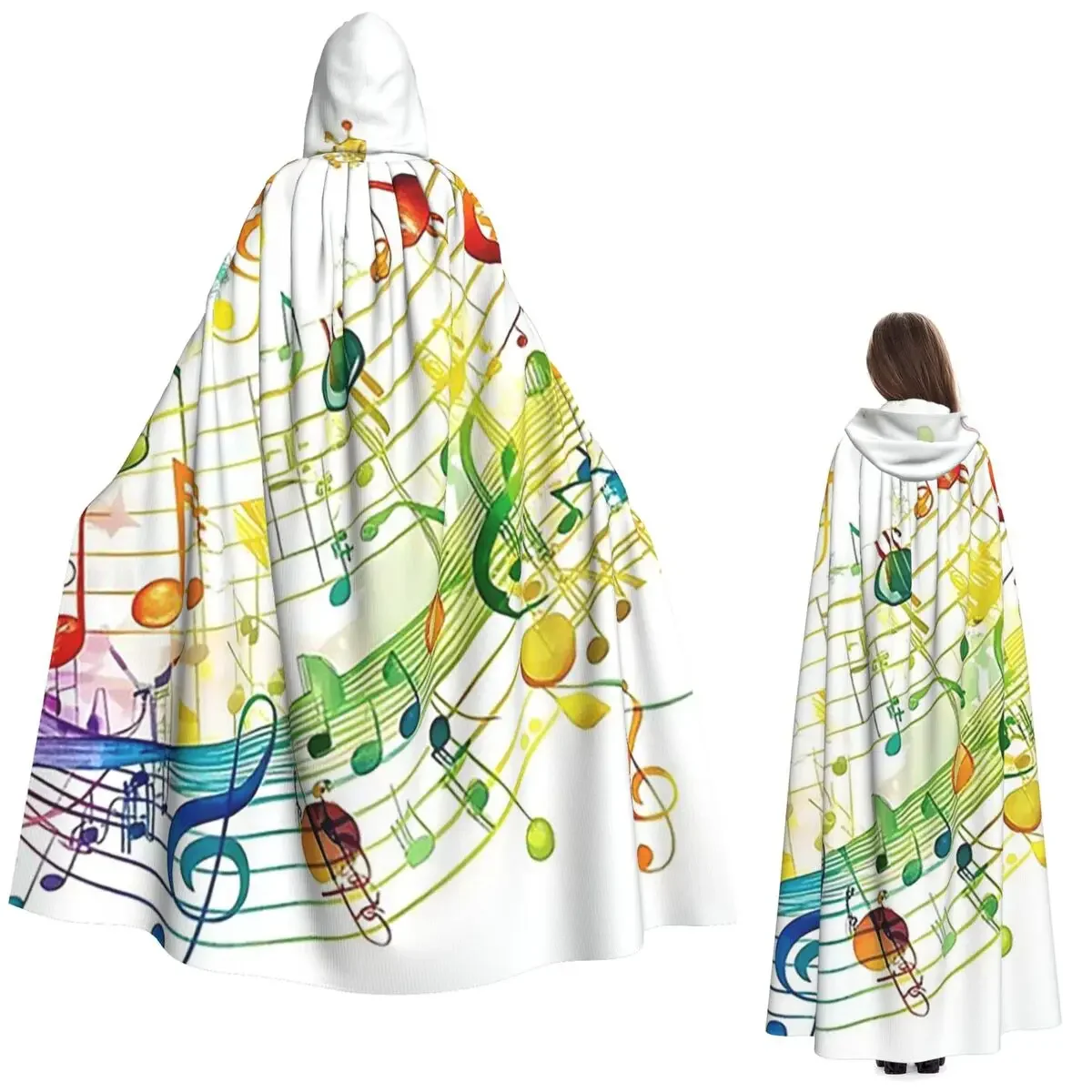 Abstract Piano Keys With Musical Notes Long Hooded Cloak Witch Medieval Costume Cosplay Cape HalloweenParty Adult Unisex
Abstract Piano Keys With Musical Notes Long Hooded Cloak Witch Medieval Costume Cosplay Cape HalloweenParty Adult Unisex