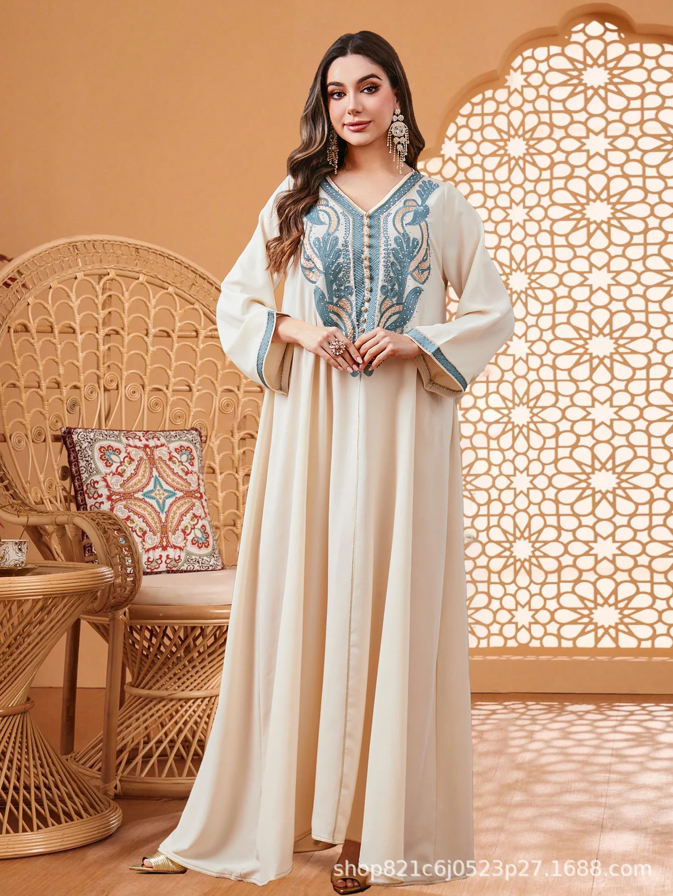 Eid Women Dress Muslim Autumn Emboridery Diamond Abaya Dubai Vestidos Largos Long Dresses Robe Party Caftan Jalabiya Ramadan
Eid Women Dress Muslim Autumn Emboridery Diamond Abaya Dubai Vestidos Largos Long Dresses Robe Party Caftan Jalabiya Ramadan