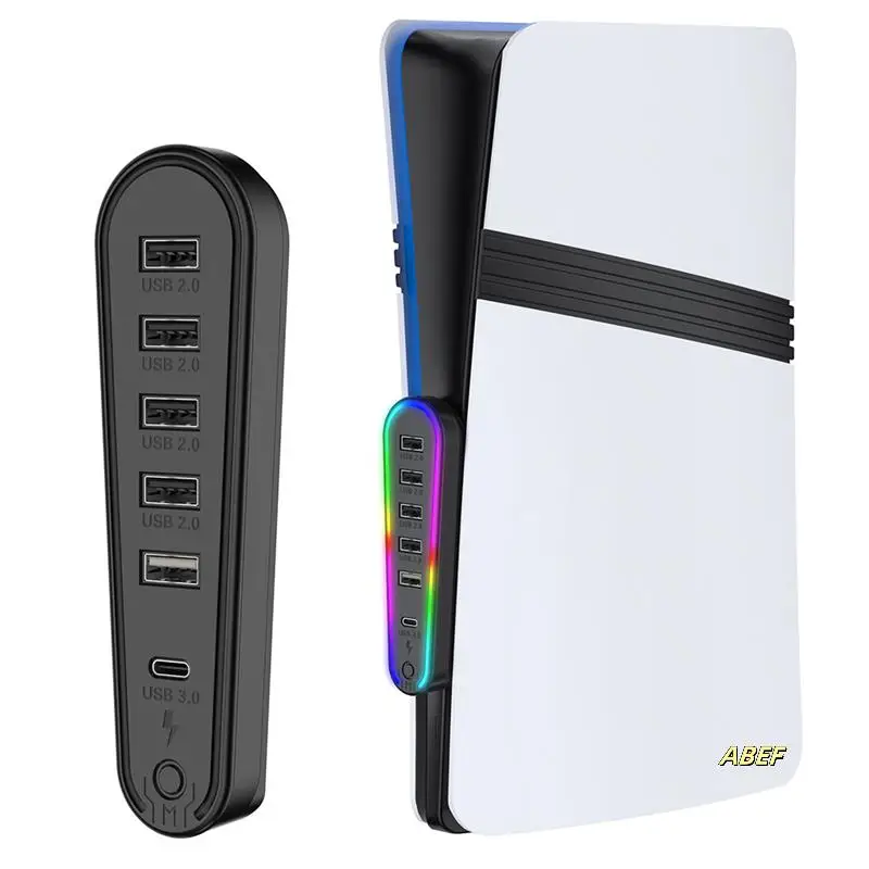 6-в-1 USB 2.0-концентратор для PS5 PRO/Slim Host USB-концентратор расширения, разветвитель, расширитель передачи данных с RGB-подсветкой
6-в-1 USB 2.0-концентратор для PS5 PRO/Slim Host USB-концентратор расширения, разветвитель, расширитель передачи данных с RGB-подсветкой