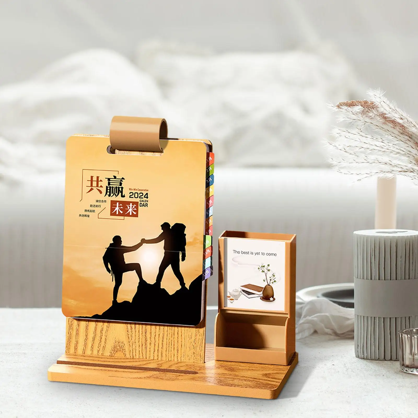 Small Desk Calendar 2024 with Pen Holder Phone Holder Organizer Thick Paper Work Schedule Calendar Standing Flip for Office Home
Small Desk Calendar 2024 with Pen Holder Phone Holder Organizer Thick Paper Work Schedule Calendar Standing Flip for Office Home