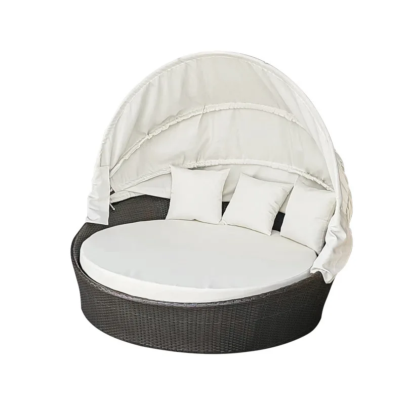 Outdoor bed hotel bed and breakfast beach seaside rattan bed waterproof and sunscreen swimming pool
Outdoor bed hotel bed and breakfast beach seaside rattan bed waterproof and sunscreen swimming pool