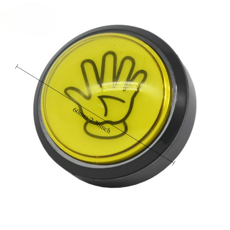 60mm Slap Happy Palm Game Card Button Switch with Light for Kids Parent Child Coin Operated Game Machine Accessories
60mm Slap Happy Palm Game Card Button Switch with Light for Kids Parent Child Coin Operated Game Machine Accessories