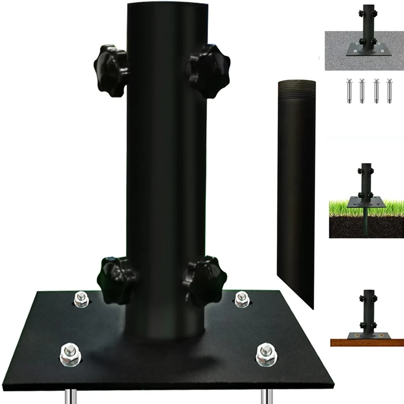 1Pcs Patio Umbrella Stand Multifunctional, Lawn Design With Ground Spike Fixing, Easy To Carry, Table Umbrella Base Durable
1Pcs Patio Umbrella Stand Multifunctional, Lawn Design With Ground Spike Fixing, Easy To Carry, Table Umbrella Base Durable