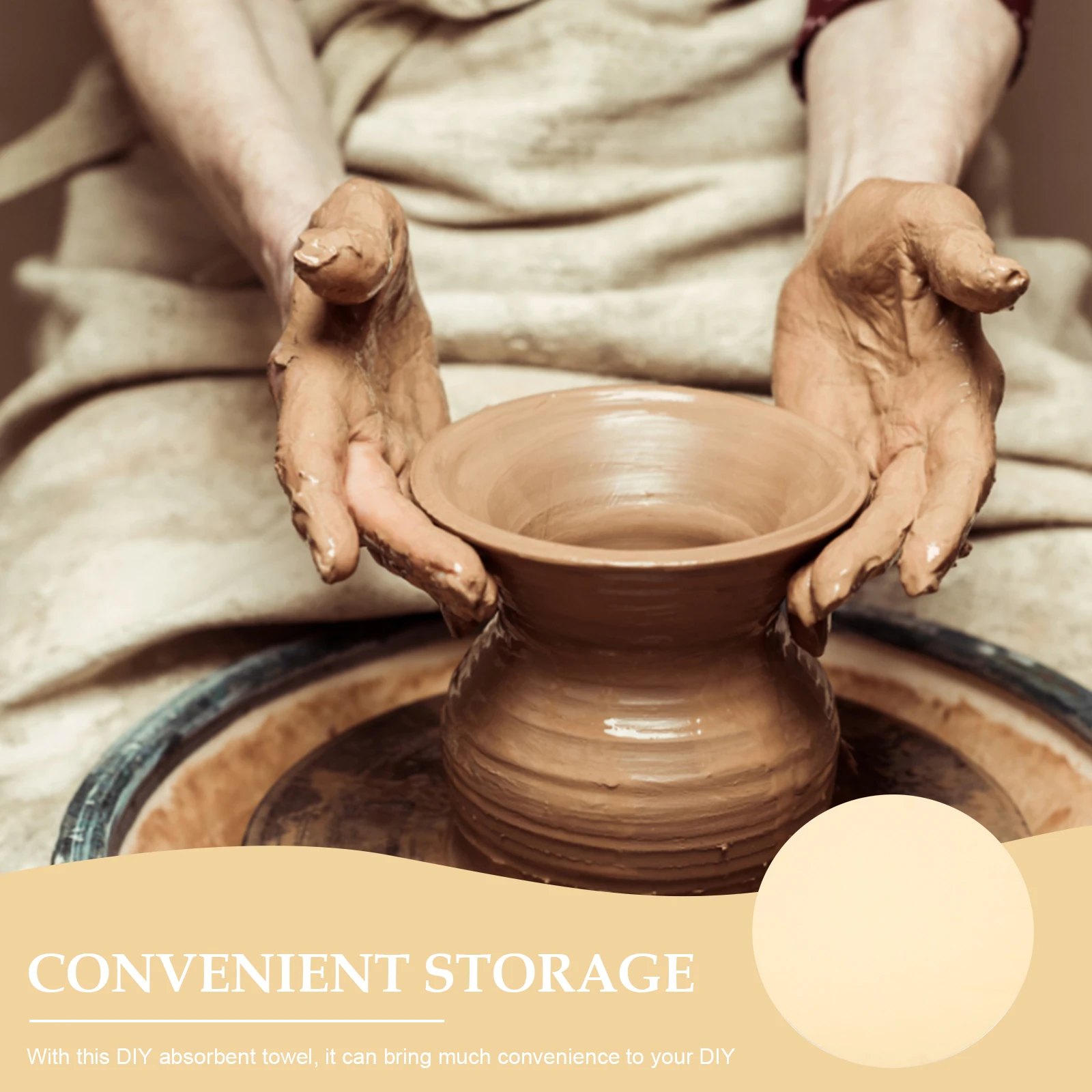 Clay Throwing Cloth Pottery Craft Making Mat DIY Absorbent Towel Handmade Clay Auxiliary Supply Compact Storage Solution
Clay Throwing Cloth Pottery Craft Making Mat DIY Absorbent Towel Handmade Clay Auxiliary Supply Compact Storage Solution