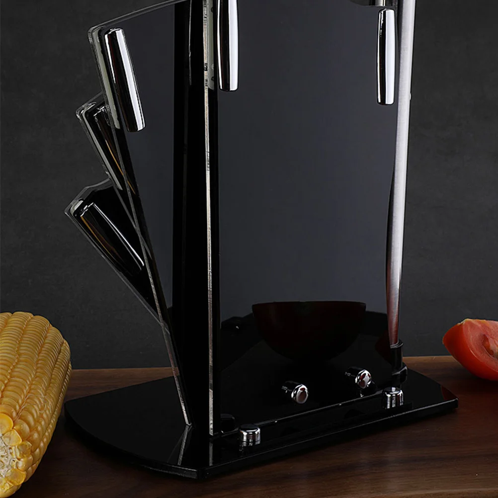 Acrylic Knife Holder Fan-Shaped Cutter Storage Rack Block Organizer Kitchen Supplies Stable Compact Design Multiple
Acrylic Knife Holder Fan-Shaped Cutter Storage Rack Block Organizer Kitchen Supplies Stable Compact Design Multiple