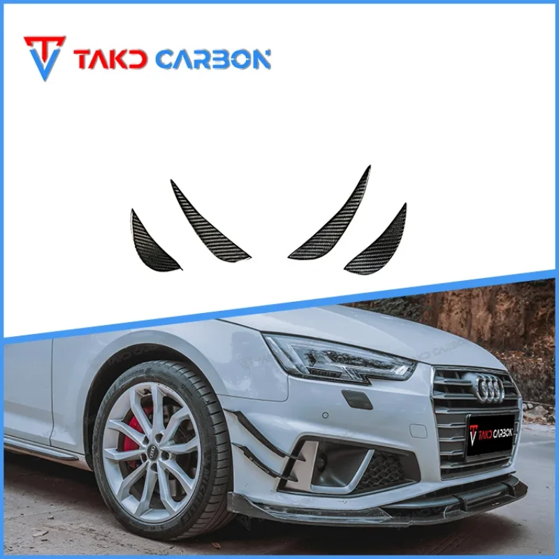 Carbon Perfect Fitment Aerodynamic universal rear spoilers Dry Carbon Fiber Bumper Canards For AUDI A4,S4 B9
Carbon Perfect Fitment Aerodynamic universal rear spoilers Dry Carbon Fiber Bumper Canards For AUDI A4,S4 B9