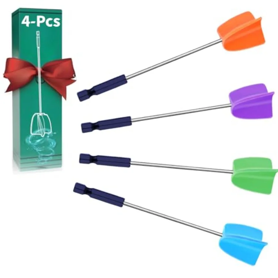 Resin Mixer Epoxy Mixer Paddles - 4 Reusable Reusable Paint and Resin Mixer Paddle to Mix Epoxy Resin, Paint, Ceramic Glaze and
Resin Mixer Epoxy Mixer Paddles - 4 Reusable Reusable Paint and Resin Mixer Paddle to Mix Epoxy Resin, Paint, Ceramic Glaze and