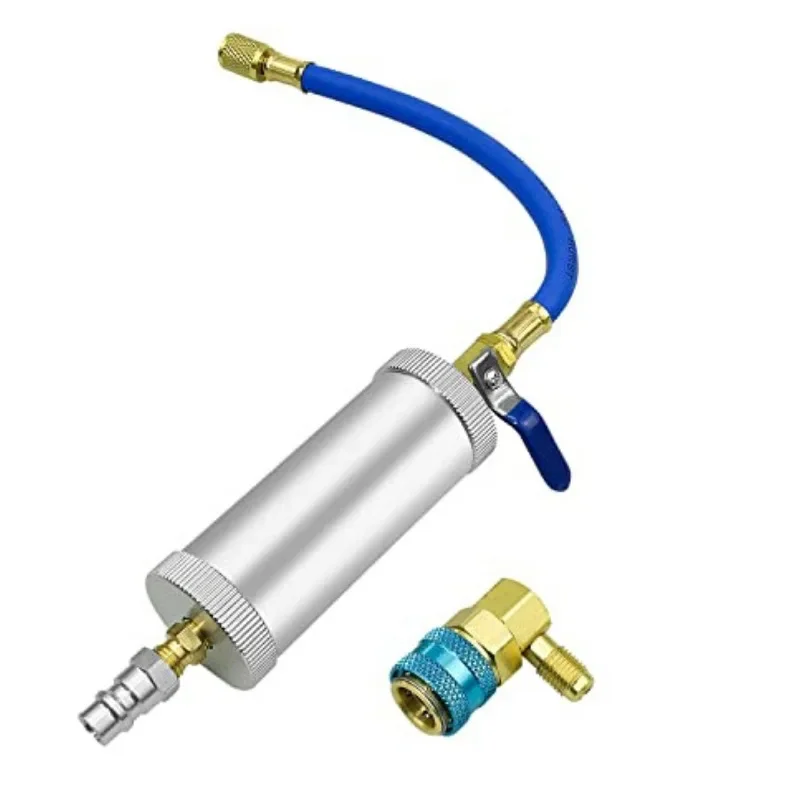 Car Air Conditioning Oil Injection Tool, 2 Ounce 1/4" Pure Liquid Coolant Filler Tube, R12 R134A Oil Injector, Car Accessories
Car Air Conditioning Oil Injection Tool, 2 Ounce 1/4" Pure Liquid Coolant Filler Tube, R12 R134A Oil Injector, Car Accessories