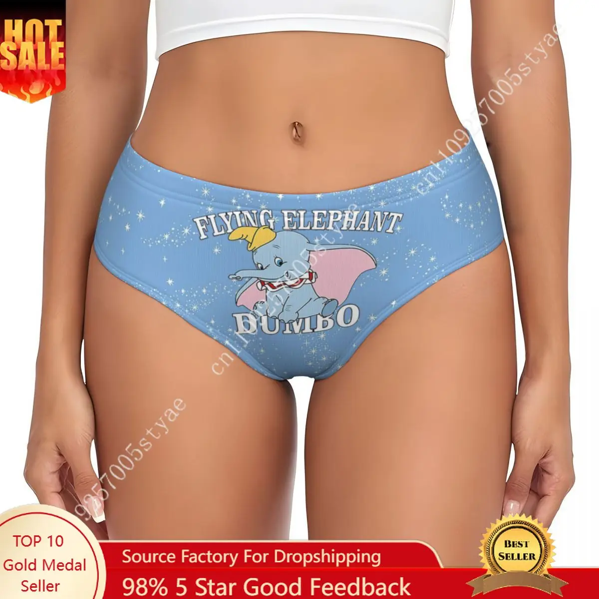 Custom Women's Dumbo Flying Elephant Panties Stretch Briefs Underwear
Custom Women's Dumbo Flying Elephant Panties Stretch Briefs Underwear