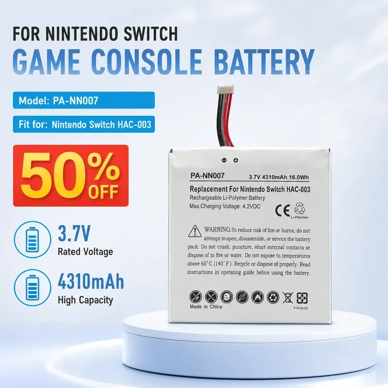 For Nintendo Switch Game Console Battery HAC-003
For Nintendo Switch Game Console Battery HAC-003