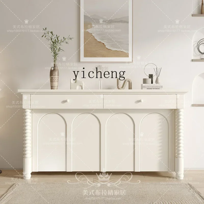 ZC American Solid Wood Side Cabinet French Arched Door Entry Entrance Cabinet Cream Style Locker Bucket Cabinet
ZC American Solid Wood Side Cabinet French Arched Door Entry Entrance Cabinet Cream Style Locker Bucket Cabinet