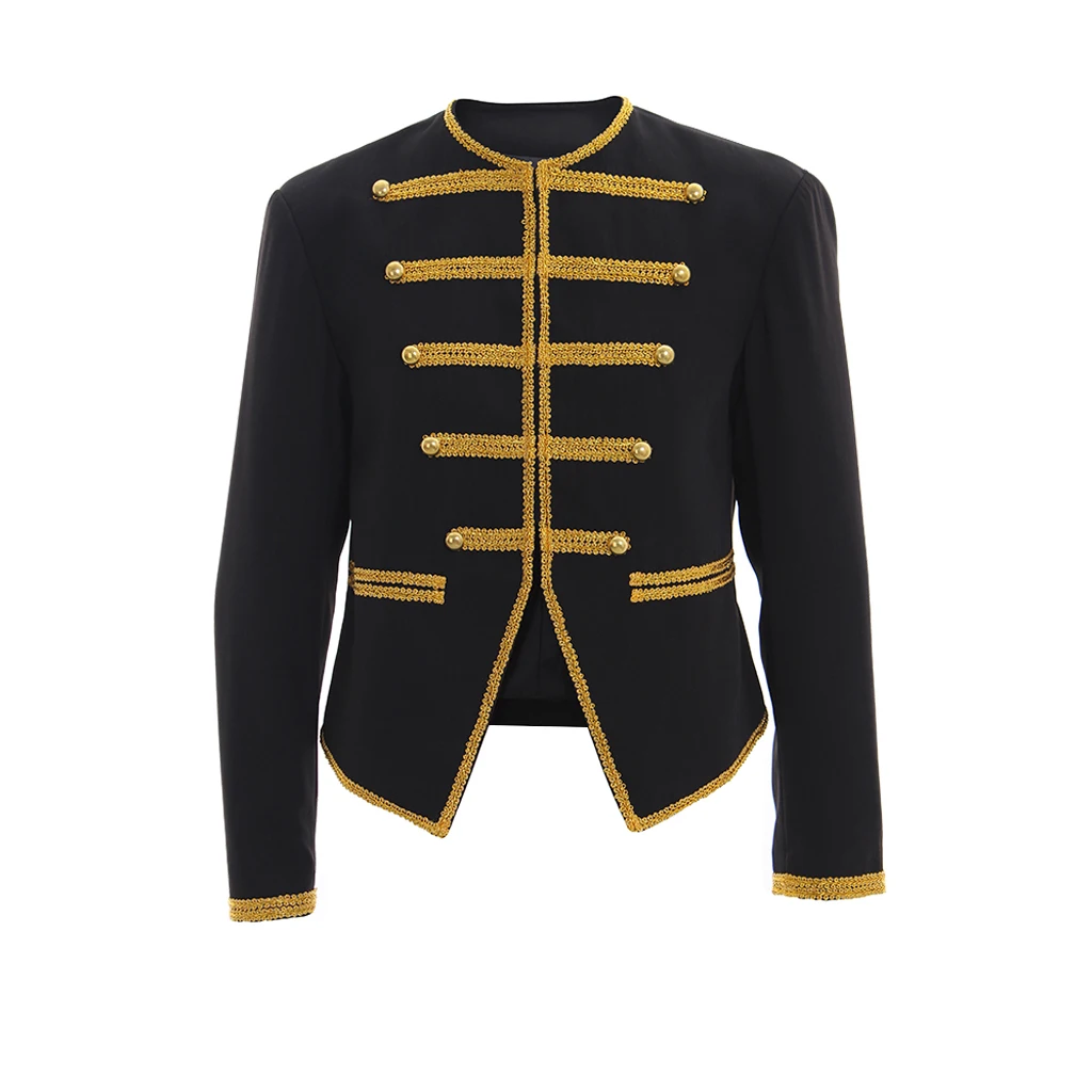 18th Medieval Black Jacket Charming Prince Regency Top Military Jacket Adult Men Bridegroom Wedding Jacket Top Costume
18th Medieval Black Jacket Charming Prince Regency Top Military Jacket Adult Men Bridegroom Wedding Jacket Top Costume