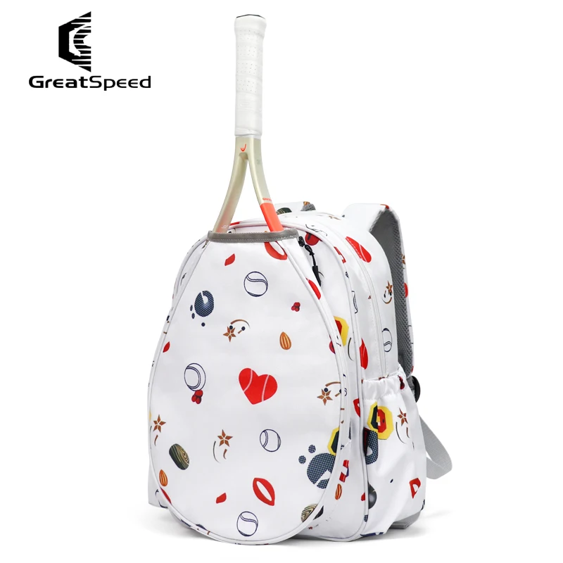 New GREATSPEED Tennis Bag with Multi Style Pattern Sports Racquet Bag Youth Training Backpack
New GREATSPEED Tennis Bag with Multi Style Pattern Sports Racquet Bag Youth Training Backpack