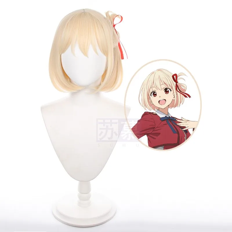Парик для косплея аниме Lycoris Recoil nishikier Chisato, термостойкие короткие светло-золотистые синтетические волосы, лента и шапочка для парика, 30 см
Парик для косплея аниме Lycoris Recoil nishikier Chisato, термостойкие короткие светло-золотистые синтетические волосы, лента и шапочка для парика, 30 см