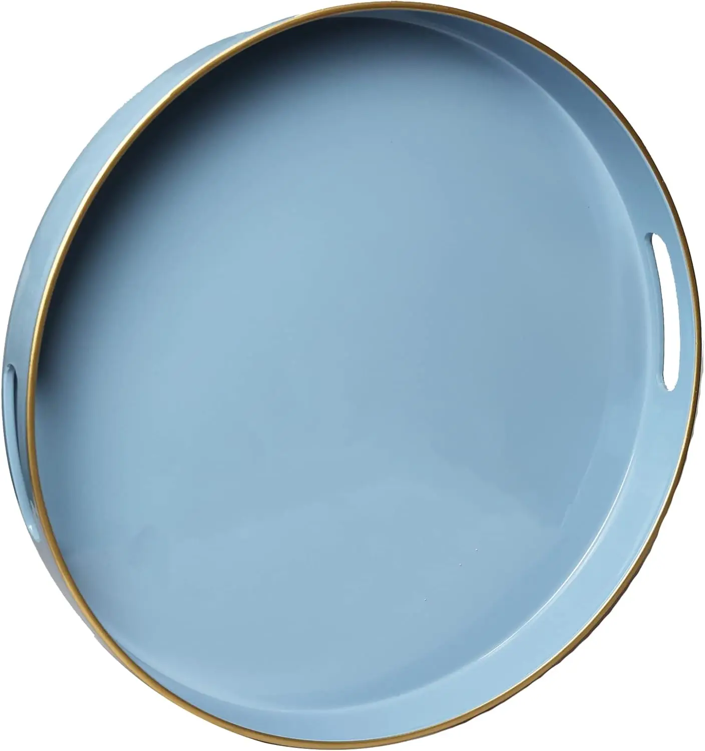 Round Blue Decorative Tray, 13"" Plastic Serving Table Tray With Handles For Breakfast, Ottoman, Coffee Table, Bathroom,
Round Blue Decorative Tray, 13"" Plastic Serving Table Tray With Handles For Breakfast, Ottoman, Coffee Table, Bathroom,