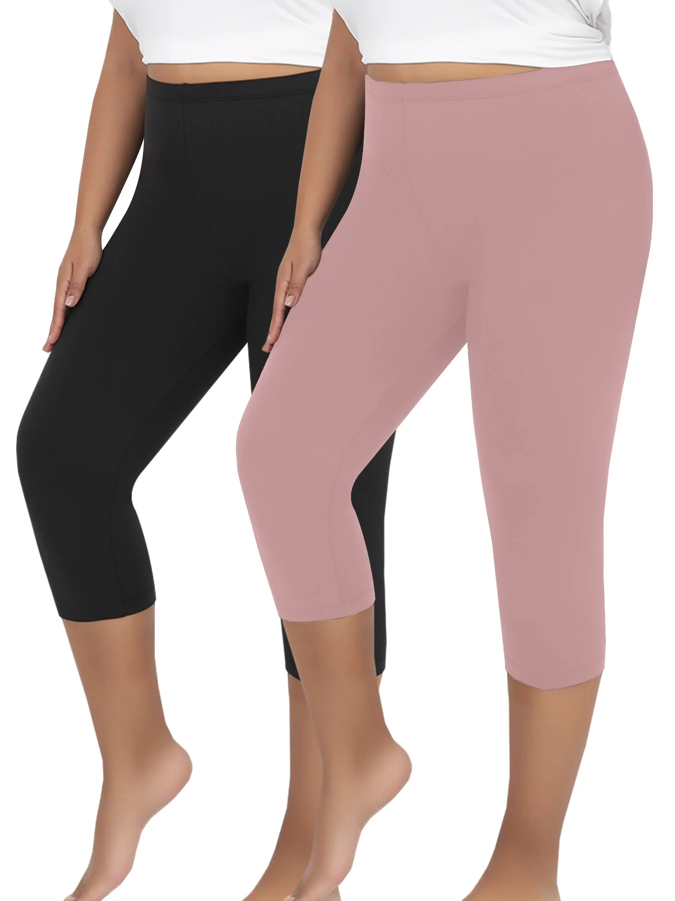 Комплект из 2 женских супермягких капри больших размеров, эластичные дышащие брюки для тренировок, бега, йоги, спортивные штаны, леггинсы для спортзала
Комплект из 2 женских супермягких капри больших размеров, эластичные дышащие брюки для тренировок, бега, йоги, спортивные штаны, леггинсы для спортзала