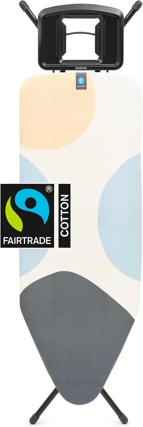 Ironing Board With Solid Iron Rest Large Fairtrade Cover Adjustable Height Fold Lock Non Slip Feet
Ironing Board With Solid Iron Rest Large Fairtrade Cover Adjustable Height Fold Lock Non Slip Feet
