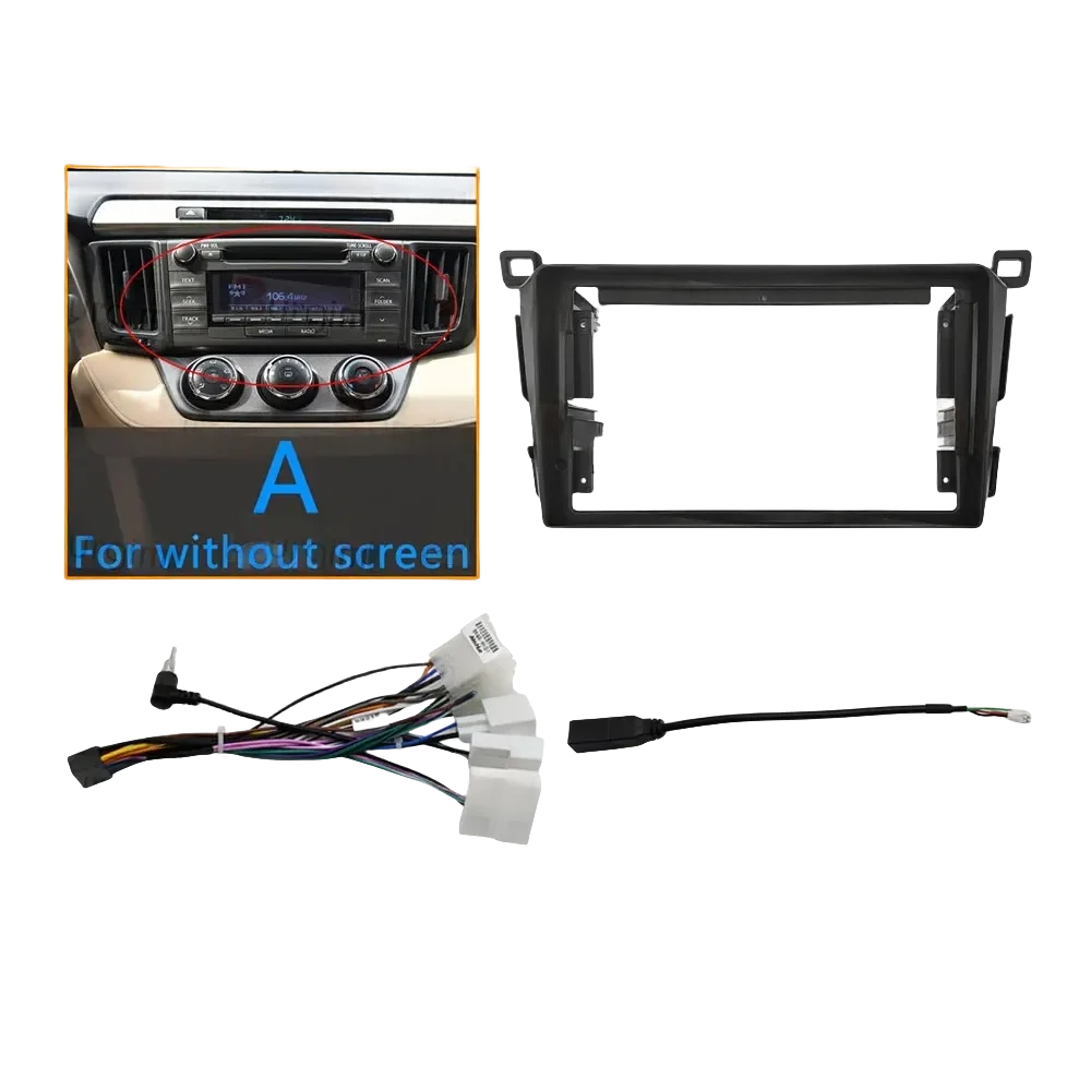 Car Radio Fascias Frame For Toyota RAV4 XA40 XA50 2012-2018 9 inch 2DIN Stereo Panel Harness Power Cable Adapter
Car Radio Fascias Frame For Toyota RAV4 XA40 XA50 2012-2018 9 inch 2DIN Stereo Panel Harness Power Cable Adapter