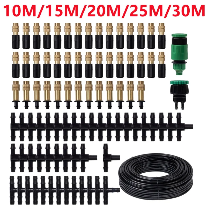 10M/15M/20M/25M/30M Outdoor Misting Cooling System Garden Irrigation Watering Brass Atomizer Nozzles Hose for Patio Greenhous
10M/15M/20M/25M/30M Outdoor Misting Cooling System Garden Irrigation Watering Brass Atomizer Nozzles Hose for Patio Greenhous