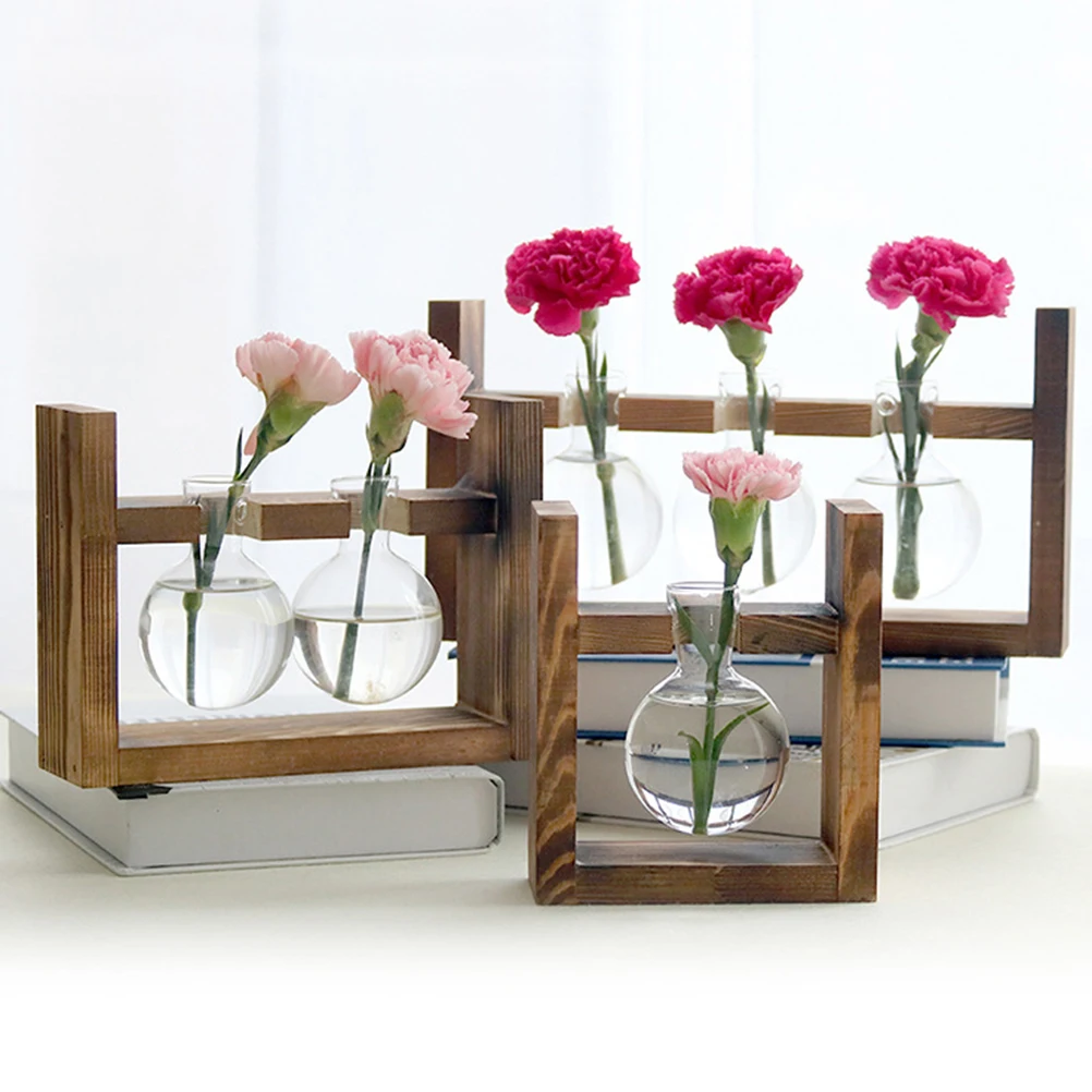 1Pcs Double Ball Vase Wooden Stand Hydroponic Plant Container Modern Desktop Art Decoration Tulips Roses Gifts Women
1Pcs Double Ball Vase Wooden Stand Hydroponic Plant Container Modern Desktop Art Decoration Tulips Roses Gifts Women