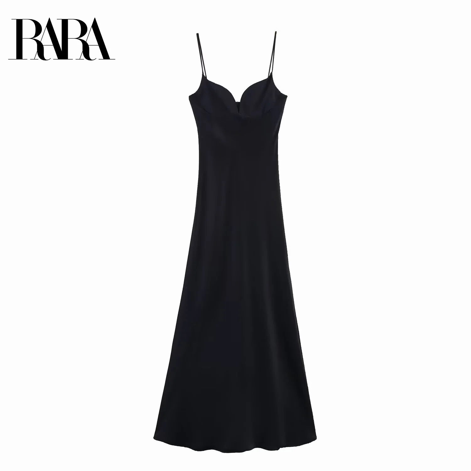 RARA Womens Sexy Heart - Shaped Neck Sleeveless Spaghetti Strap Long A - Line Dress with Satin - like Handfeel Elegant
RARA Womens Sexy Heart - Shaped Neck Sleeveless Spaghetti Strap Long A - Line Dress with Satin - like Handfeel Elegant