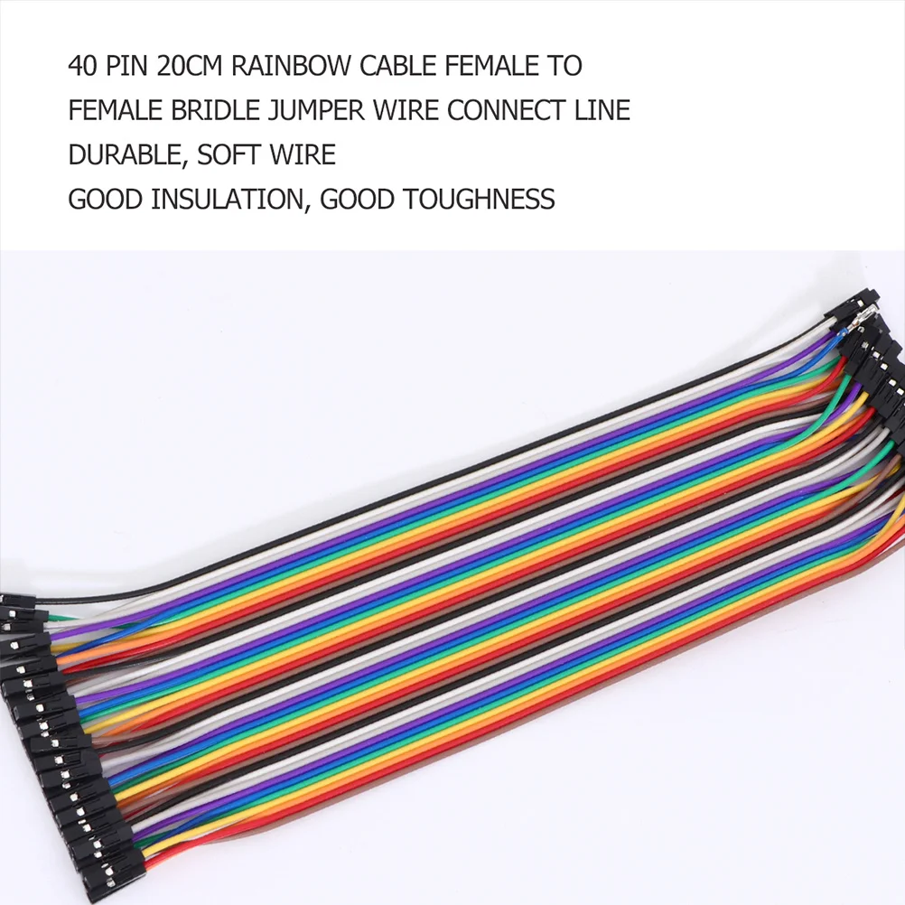 10Pcs Breadboard Ribbon Jumper Wire 40Pin Female to Female Flexible Cable Kit for Solderless Circuit Prototyping Wiring
10Pcs Breadboard Ribbon Jumper Wire 40Pin Female to Female Flexible Cable Kit for Solderless Circuit Prototyping Wiring