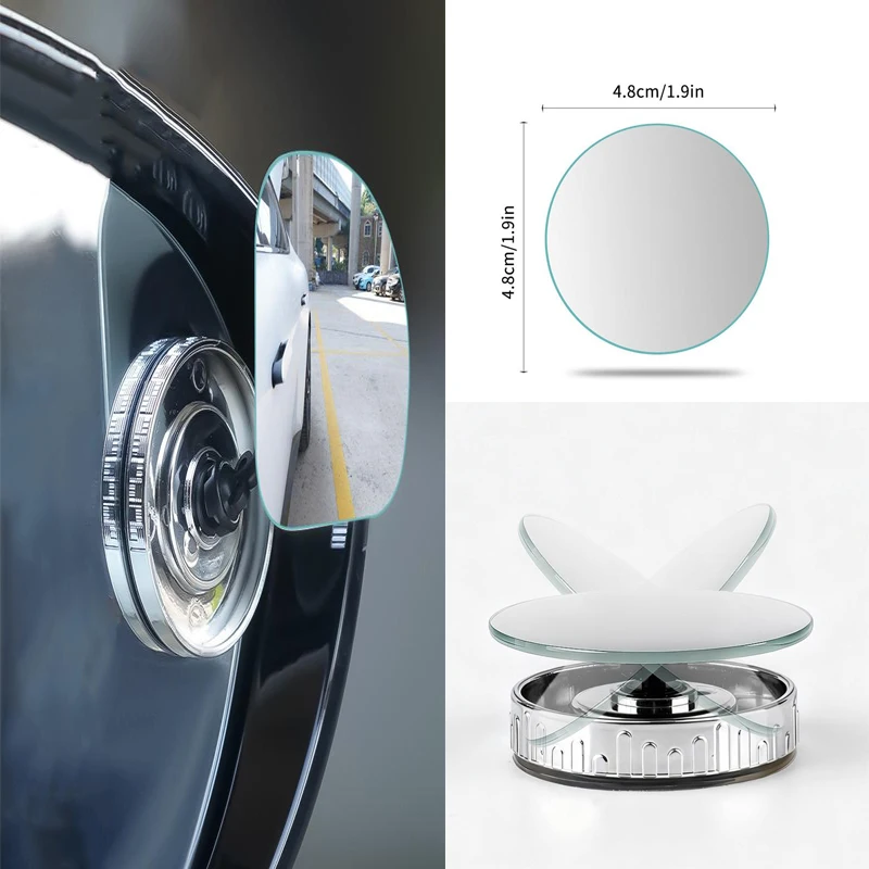 2Pcs Round Frame Convex Blind Spot Mirror Safety Driving Wide-angle 360 Degree Adjustable Clear Rearview Mirror Car Accessories
2Pcs Round Frame Convex Blind Spot Mirror Safety Driving Wide-angle 360 Degree Adjustable Clear Rearview Mirror Car Accessories
