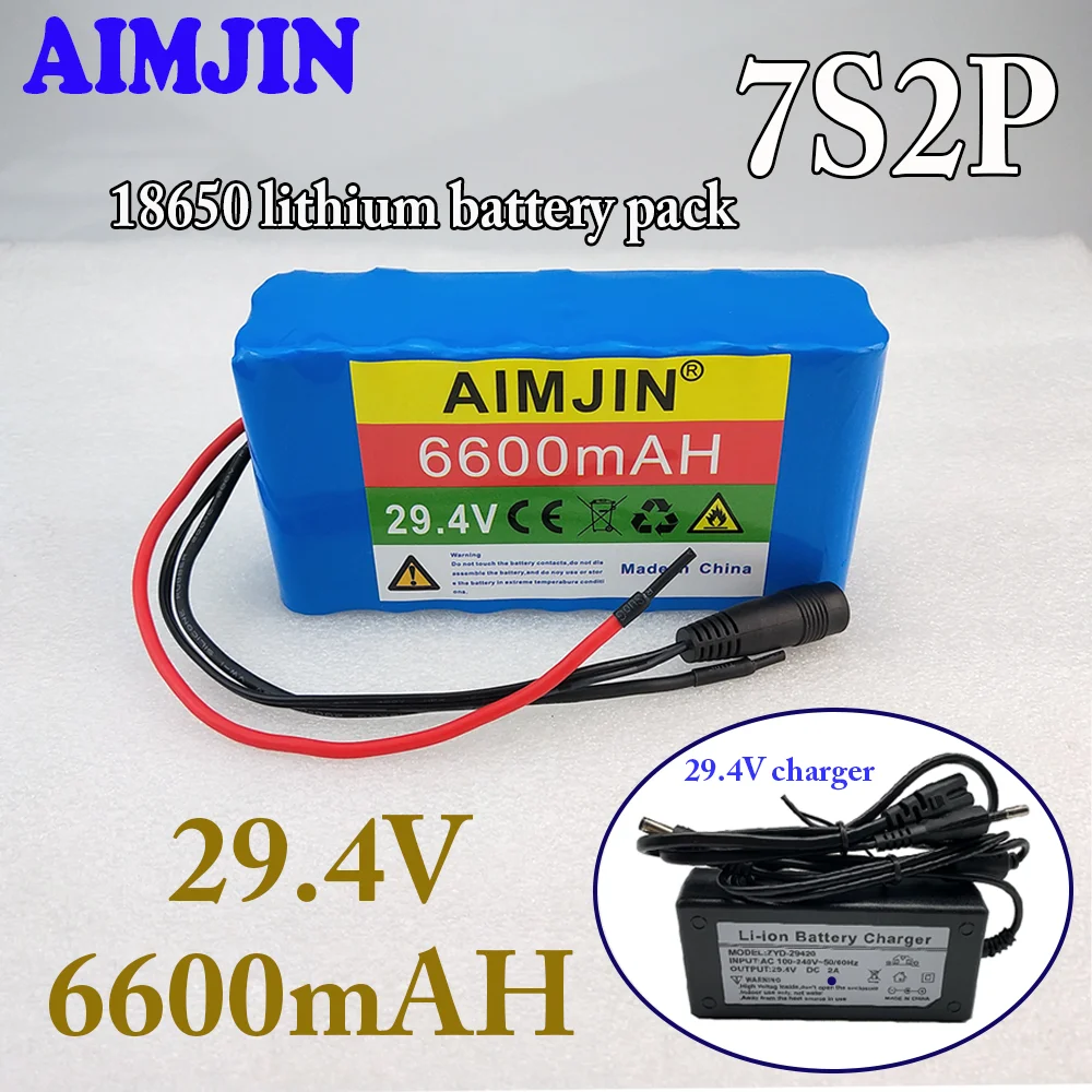 29.4V 6600mAh 18650 lithium-ion battery pack 7s2p electric bicycle electric wheelchair scooter battery+charger
29.4V 6600mAh 18650 lithium-ion battery pack 7s2p electric bicycle electric wheelchair scooter battery+charger