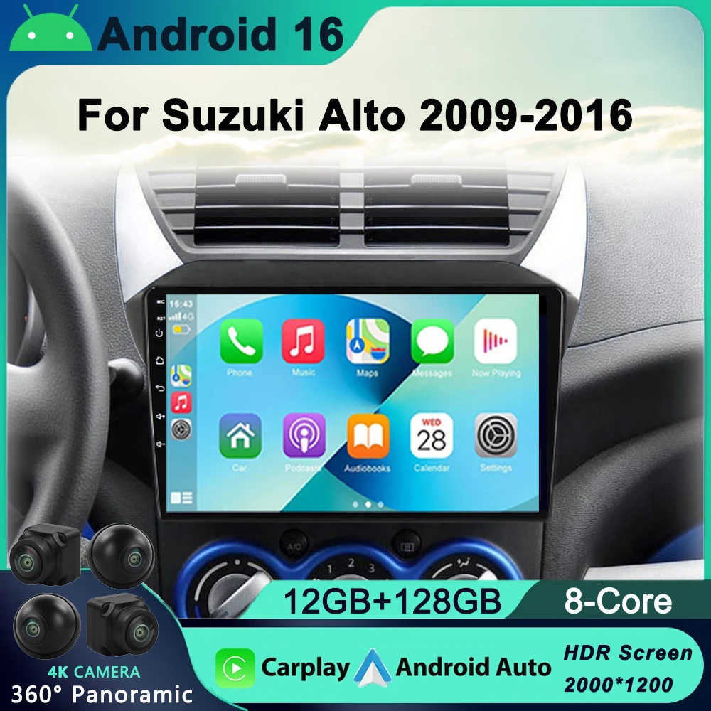 Android 16 Radio For Suzuki Alto 2009 2010 2011 2012 2013 2014 2015 2016 Multimedia Stereo Car DVD Player Navigation GPS Radio
Android 16 Radio For Suzuki Alto 2009 2010 2011 2012 2013 2014 2015 2016 Multimedia Stereo Car DVD Player Navigation GPS Radio