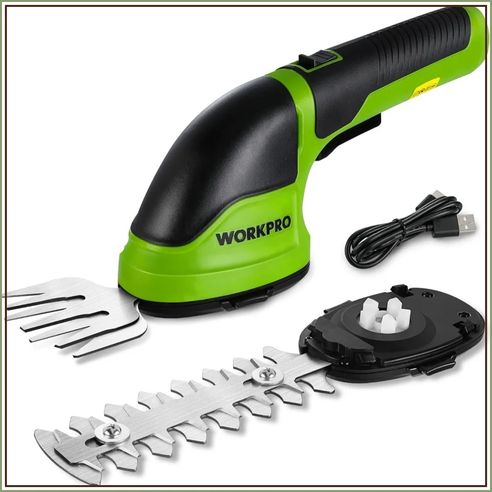 2-in-1 Cordless Grass Shear & Hedge Trimmer - USB-C Rechargeable, Lightweight Handheld Garden Tool with Lithium-Ion Battery
2-in-1 Cordless Grass Shear & Hedge Trimmer - USB-C Rechargeable, Lightweight Handheld Garden Tool with Lithium-Ion Battery