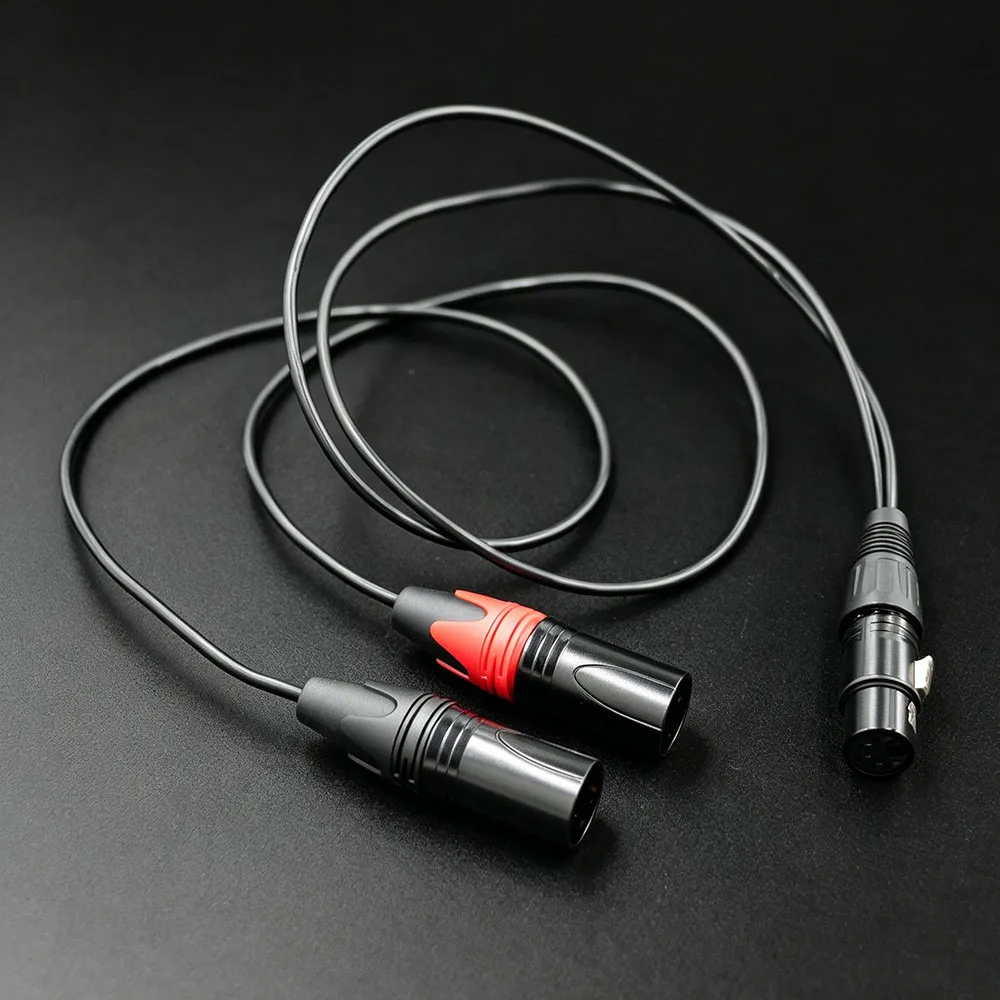 20cm-50cm XLR 5Pin 1 female to 2 male XLR 3Pin Insert Audio Splitter Cable
20cm-50cm XLR 5Pin 1 female to 2 male XLR 3Pin Insert Audio Splitter Cable