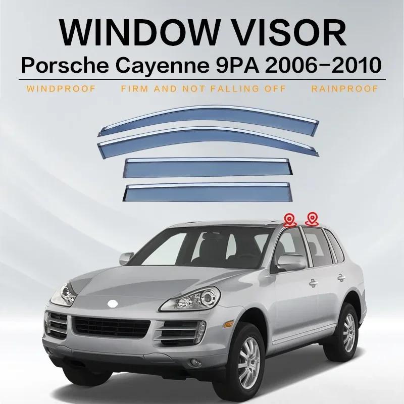For Porsche Cayenne MK1 9PA 2003-2010 Window Visor Vent Shades Ventvisor Wind Deflectors Visors Rain Visor Body Kit
For Porsche Cayenne MK1 9PA 2003-2010 Window Visor Vent Shades Ventvisor Wind Deflectors Visors Rain Visor Body Kit