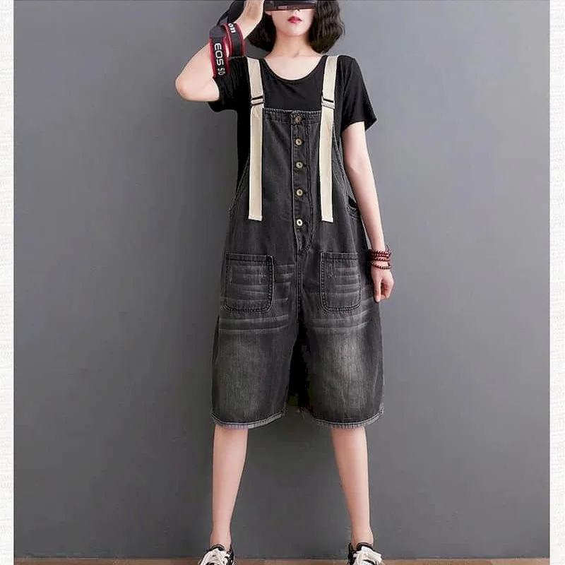 Denim Jumpsuits 2026 Summer Age Reduction Pants Korean Style Wide Leg Shorts Loose Playsuits One Piece Outfits Women Clothing
Denim Jumpsuits 2026 Summer Age Reduction Pants Korean Style Wide Leg Shorts Loose Playsuits One Piece Outfits Women Clothing