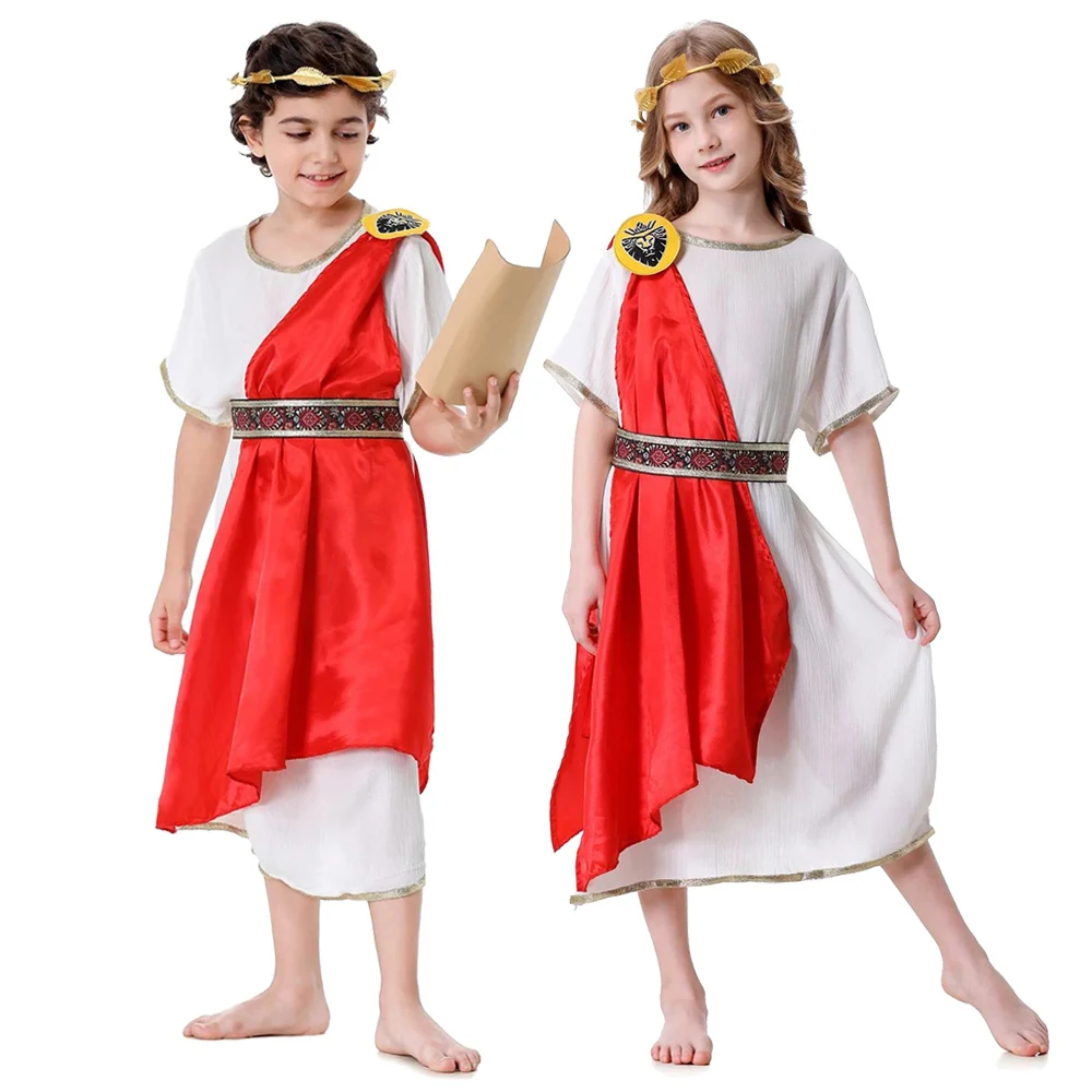 Enfant Halloween Ancient Greek Costume Egypt Princess One Shoulder Shawl Flowy Dress Choir Chorus Performance Costumes
Enfant Halloween Ancient Greek Costume Egypt Princess One Shoulder Shawl Flowy Dress Choir Chorus Performance Costumes