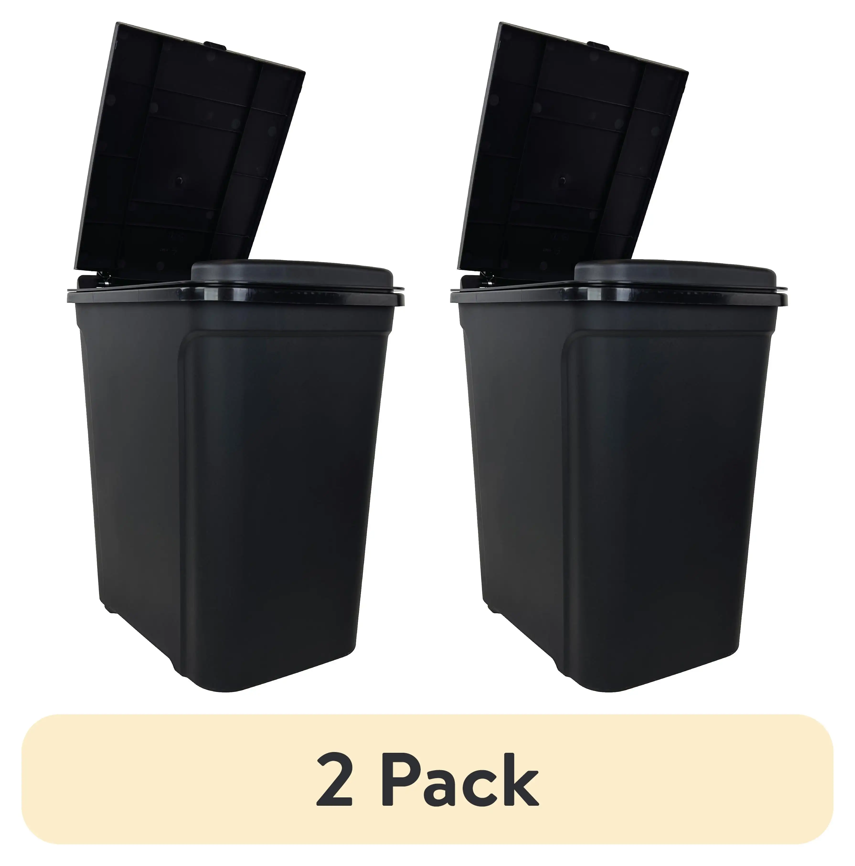 (2 pack) 7.6 Gallon Kitchen Trashcan, Plastic Touch Top Lid Trashcan, Black, Size: 14.17 L x 10.62 W x 16.92 H
(2 pack) 7.6 Gallon Kitchen Trashcan, Plastic Touch Top Lid Trashcan, Black, Size: 14.17 L x 10.62 W x 16.92 H