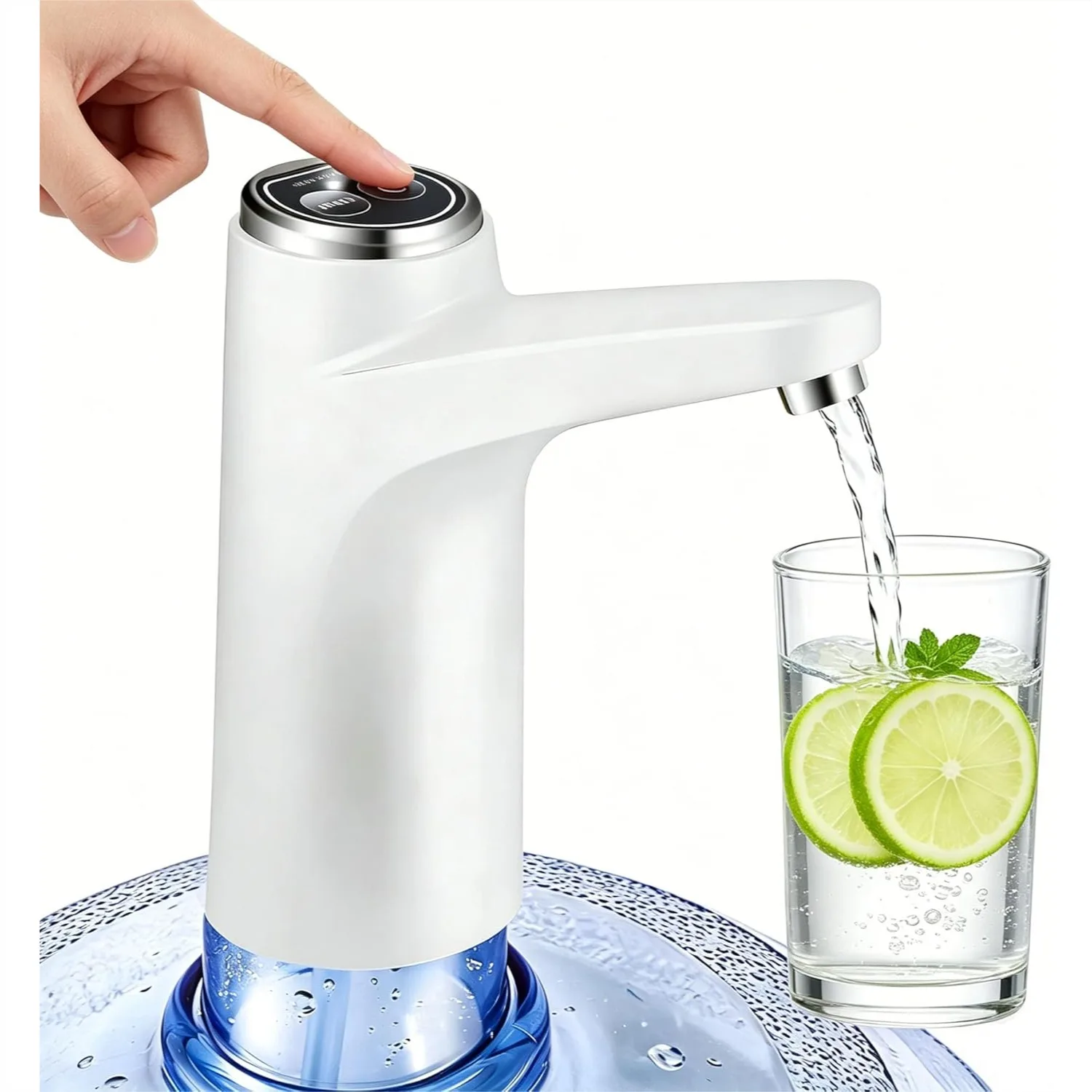 Water Dispenser For 5 Gallon Bottle 600ml Quantitative Water Pump With 2 Colors Power Light Portable USB Charging For Home Camping
Water Dispenser For 5 Gallon Bottle 600ml Quantitative Water Pump With 2 Colors Power Light Portable USB Charging For Home Camping