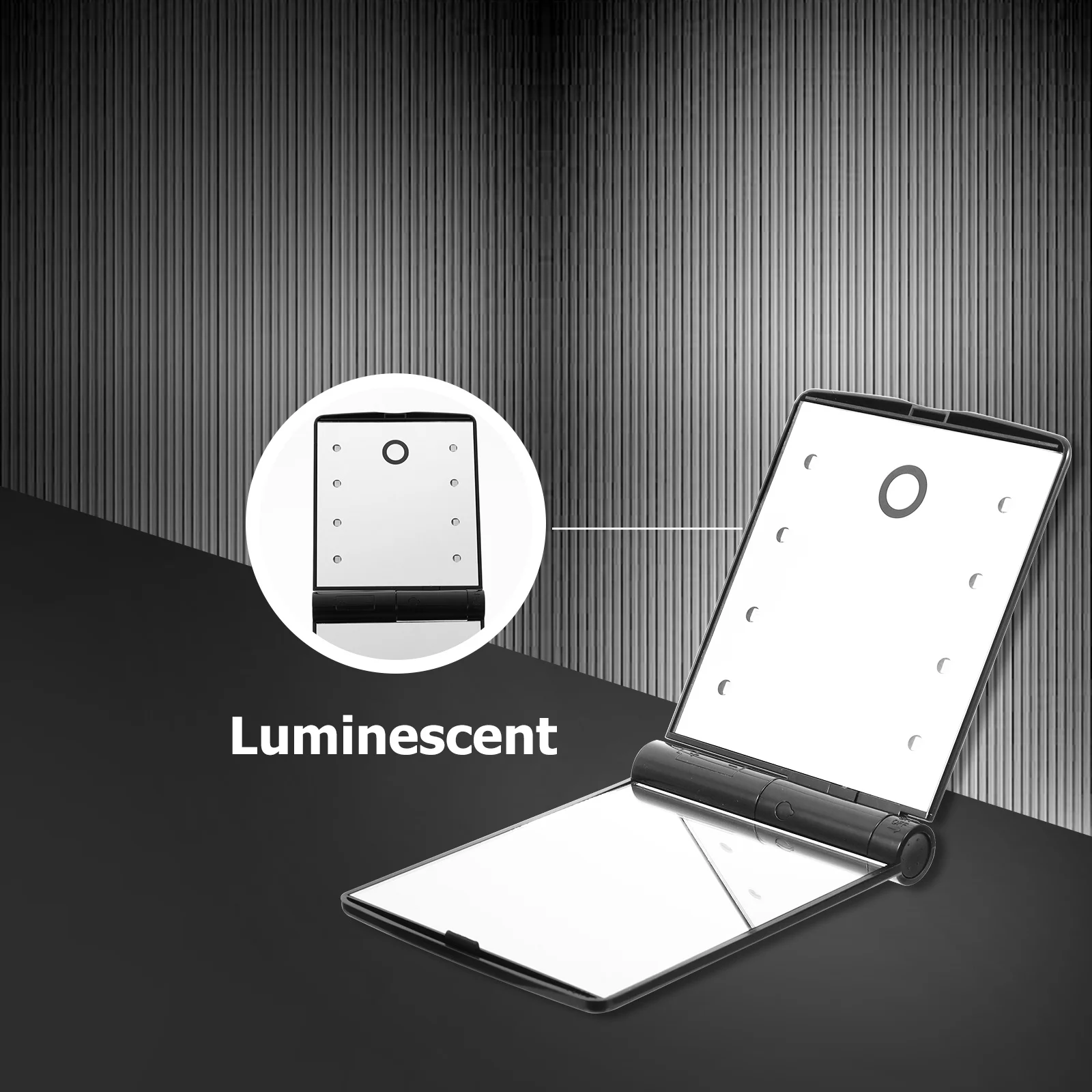 Portable Folding LED Makeup Mirror Travel Screen Lighted Mirror Plastic Makeup Tool Bright Natural Light
Portable Folding LED Makeup Mirror Travel Screen Lighted Mirror Plastic Makeup Tool Bright Natural Light