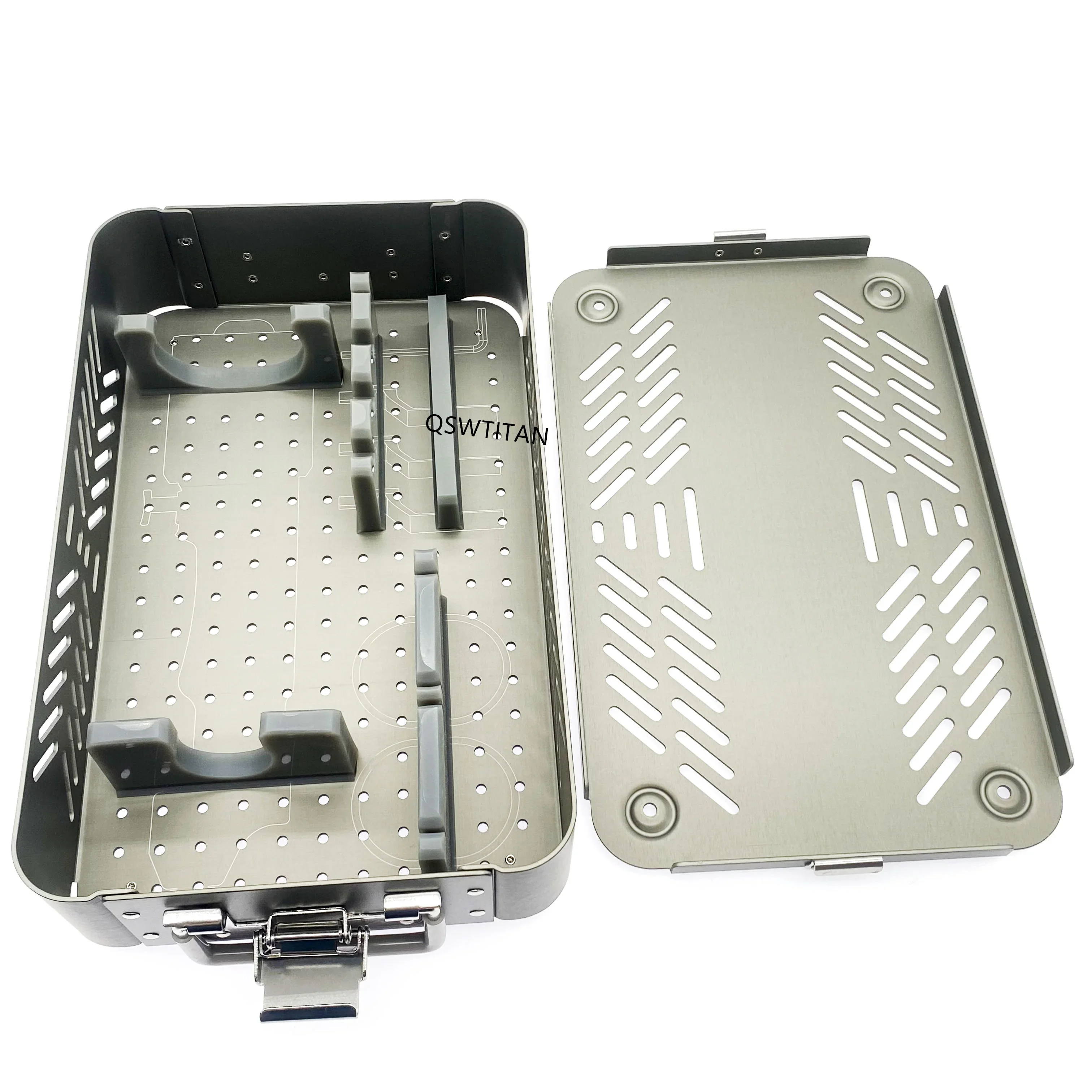 Veterinary Orthopedic Aluminum Sterilizer Tray Case Fit TPLO QS Saw & Electric Bone Power Tools Autoclavable Instrument Box
Veterinary Orthopedic Aluminum Sterilizer Tray Case Fit TPLO QS Saw & Electric Bone Power Tools Autoclavable Instrument Box