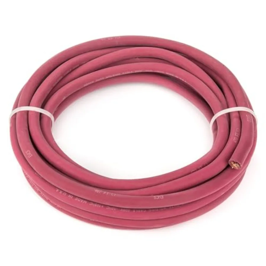 Gauge Premium Extra Flexible Welding Cable 600 Volt - Red - 10 Feet
Gauge Premium Extra Flexible Welding Cable 600 Volt - Red - 10 Feet
