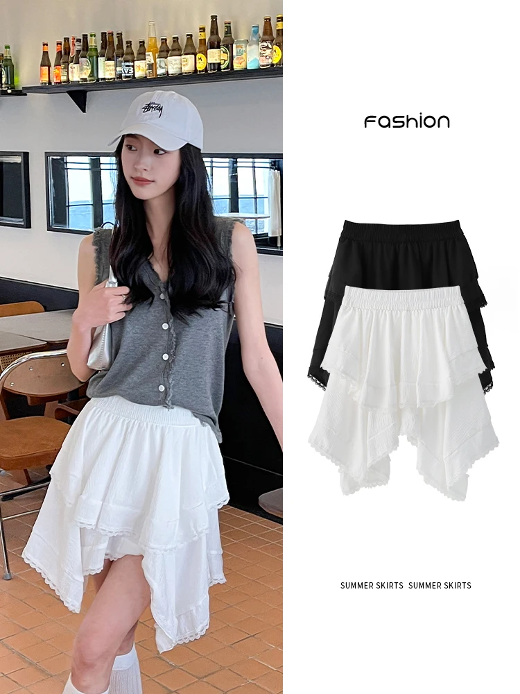 Женская летняя мини-юбка с кружевной отделкой и высокой талией - Y2K Spice Girl, повседневная короткая юбка асимметричного дизайна
Женская летняя мини-юбка с кружевной отделкой и высокой талией - Y2K Spice Girl, повседневная короткая юбка асимметричного дизайна