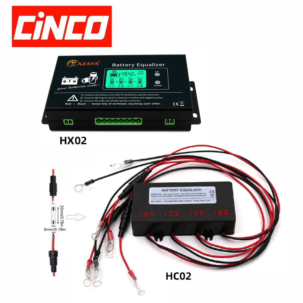 CINCO HX02 HC02 HC01 PLC Battery Equalizer Batteries Balancer Voltage Display Lead Acid Battery Monitor Regulator Connect Series
CINCO HX02 HC02 HC01 PLC Battery Equalizer Batteries Balancer Voltage Display Lead Acid Battery Monitor Regulator Connect Series