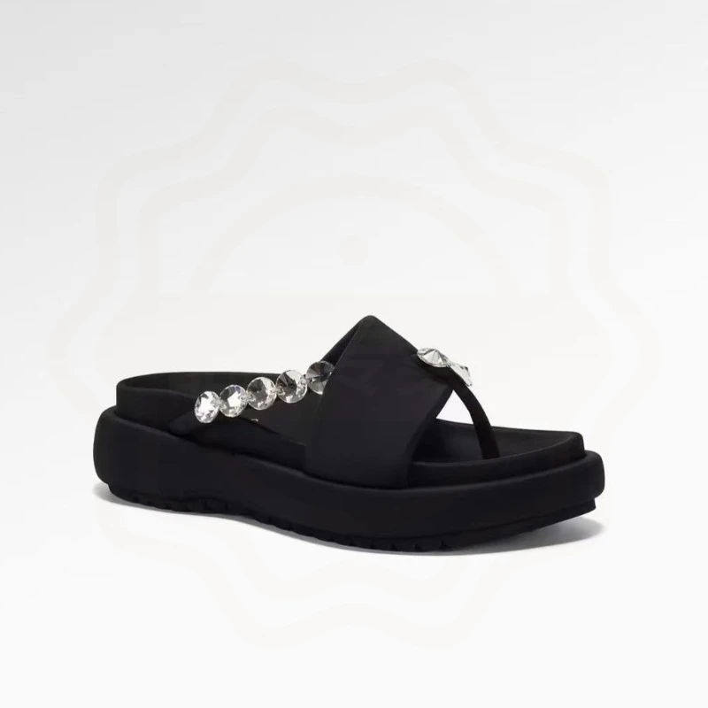 Summer New Womens Shoes Luxury Rhinestone Platform Slippers for Woman Fashion Vacation Casual Shoes Designer Shoes Zapatos Mujer
Summer New Womens Shoes Luxury Rhinestone Platform Slippers for Woman Fashion Vacation Casual Shoes Designer Shoes Zapatos Mujer