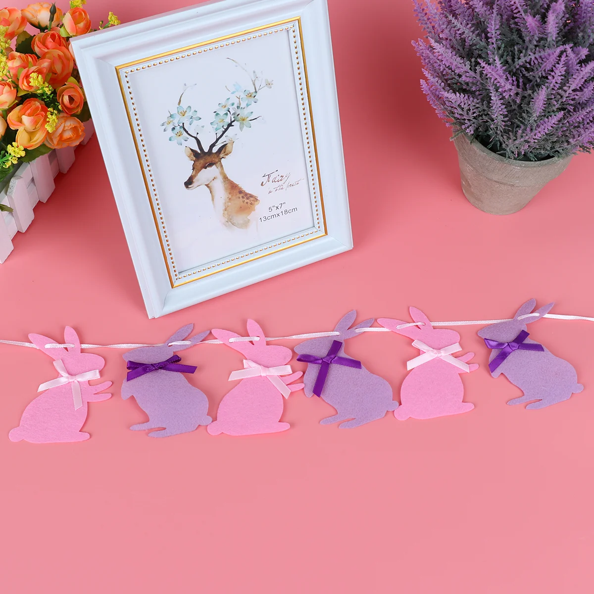 3 Meters Rabbit Bunting Banners Garland Hanging Decorations For Birthday Wedding Party Kid's Bedroom Decor
3 Meters Rabbit Bunting Banners Garland Hanging Decorations For Birthday Wedding Party Kid's Bedroom Decor