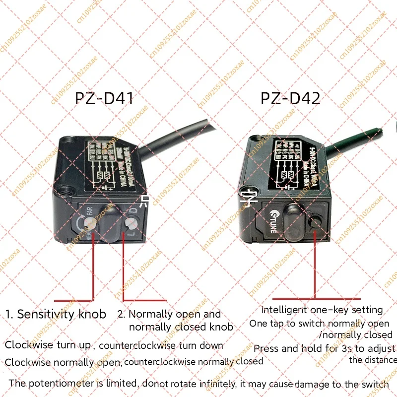 Small Laser Diffuse Reflection Photoelectric Switch PZ-D41 PZ-D42 Small Size Square Retro-reflective Sensor 5V12V24V
Small Laser Diffuse Reflection Photoelectric Switch PZ-D41 PZ-D42 Small Size Square Retro-reflective Sensor 5V12V24V
