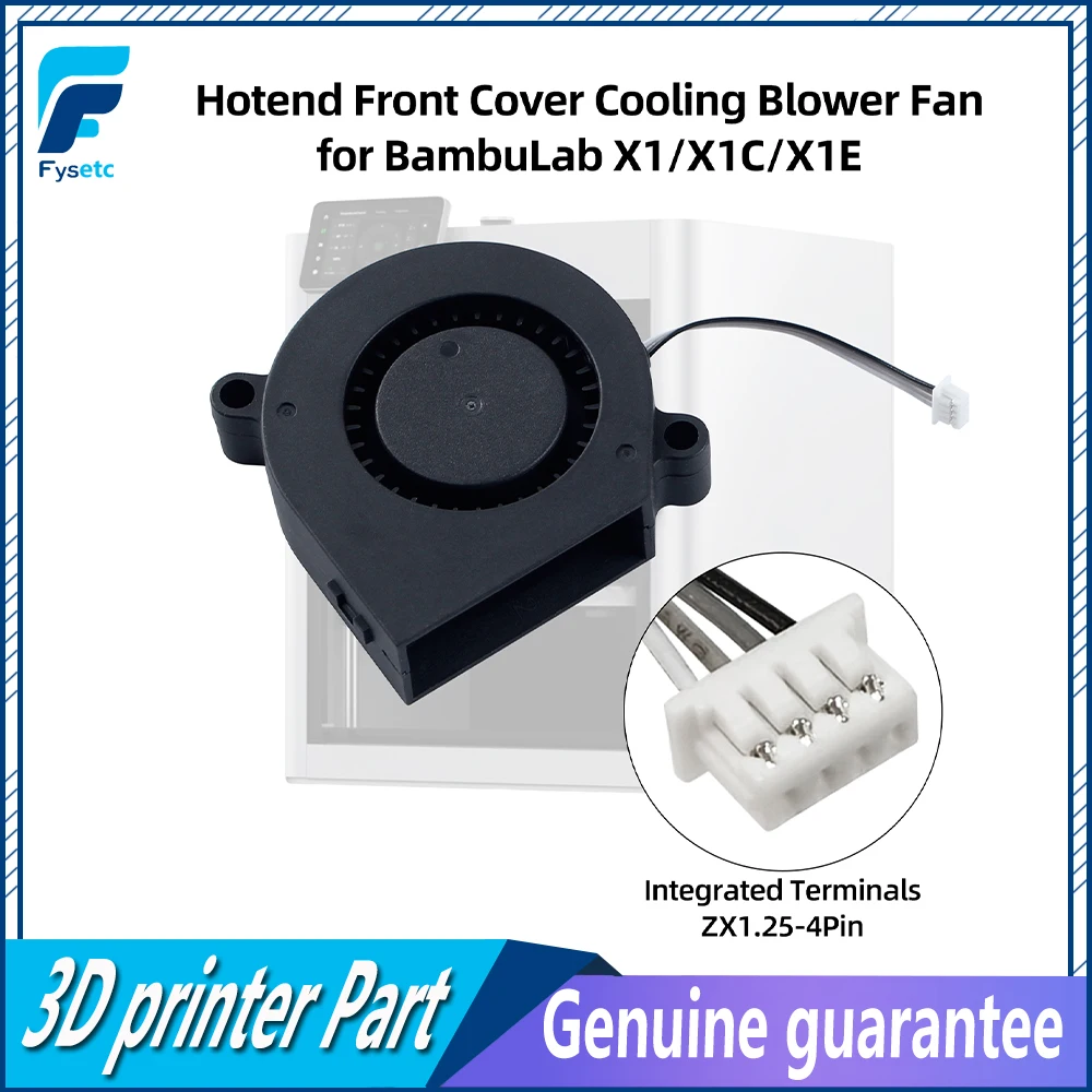 For BambuLab X1/X1C/X1E Hotend Front Cover Cooling Blower Fan 24V Fast cooling Fan For BambuLab X1 Series 3D Printer Parts
For BambuLab X1/X1C/X1E Hotend Front Cover Cooling Blower Fan 24V Fast cooling Fan For BambuLab X1 Series 3D Printer Parts