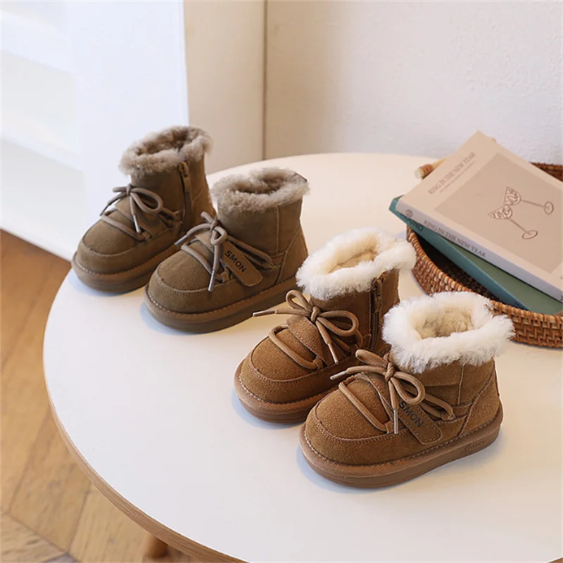 Зимние детские зимние сапоги 2024, теплая плюшевая нескользящая модная обувь из натуральной кожи на молнии сбоку для маленьких мальчиков и девочек
Зимние детские зимние сапоги 2024, теплая плюшевая нескользящая модная обувь из натуральной кожи на молнии сбоку для маленьких мальчиков и девочек
