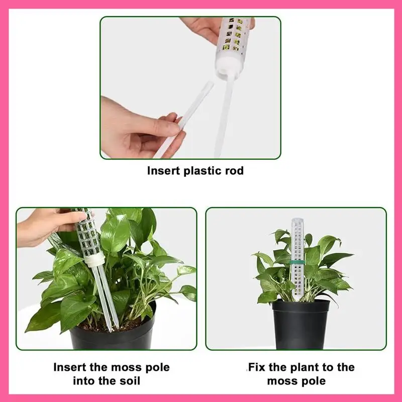 HOT-6Pcs Moss Pole For Plants Monstera, 15.6 Inch Plastic Stackable Moss Poles For Small Or Medium Climbing Plants Monstera Dura
HOT-6Pcs Moss Pole For Plants Monstera, 15.6 Inch Plastic Stackable Moss Poles For Small Or Medium Climbing Plants Monstera Dura