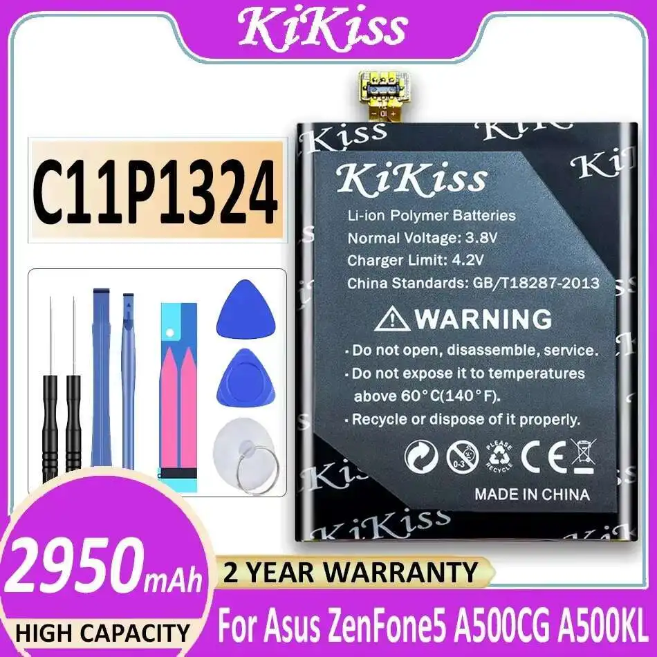 Mobile Phone Battery C11P1324 Without Iron Sheet 2950mAh For Asus Zenfone 5 A500G A500 A500CG A501CG A500KL ZenFone5
Mobile Phone Battery C11P1324 Without Iron Sheet 2950mAh For Asus Zenfone 5 A500G A500 A500CG A501CG A500KL ZenFone5