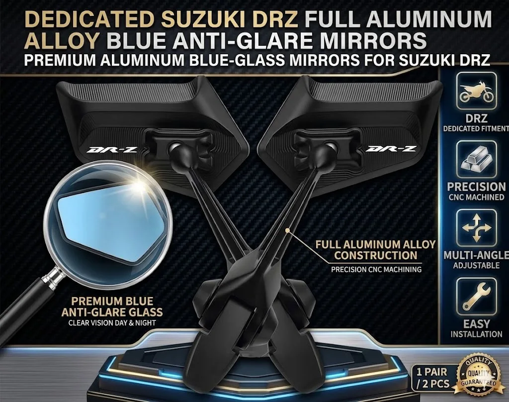 2PCS Universal All-Aluminum Adjustable Folding Motorcycle Mirrors Blue Glass For SUZUKI DRZ400SM DRZ400 SM DRZ 400SM DR-Z DRZ
2PCS Universal All-Aluminum Adjustable Folding Motorcycle Mirrors Blue Glass For SUZUKI DRZ400SM DRZ400 SM DRZ 400SM DR-Z DRZ